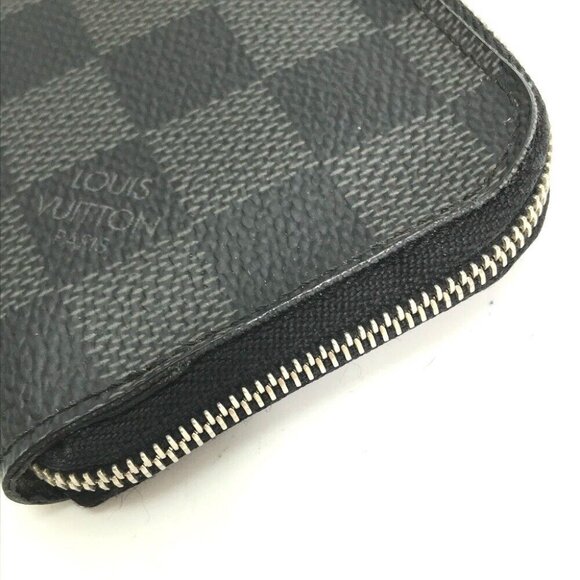 LOUIS VUITTON Damier Graphite Porte-Monet L-shaped zipper coin purse - Picture 3 of 6